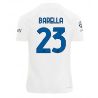 Pánský Fotbalový dres Inter Milan Nicolo Barella #23 2023-24 Venkovní Krátký Rukáv